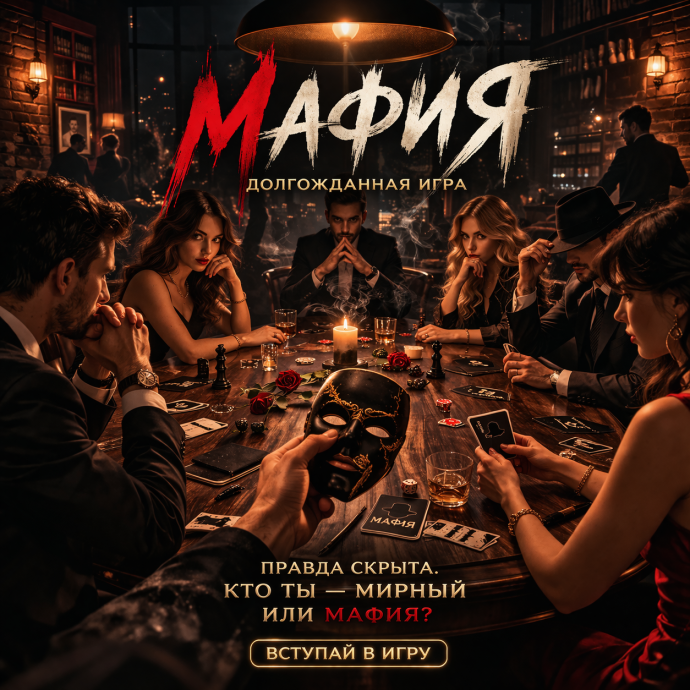 Мафия 3 игра. 21:00 по мск
