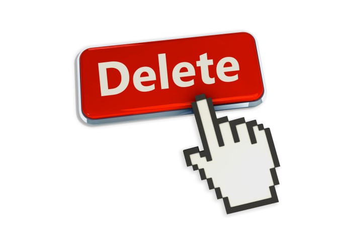 Удаление аккаунта