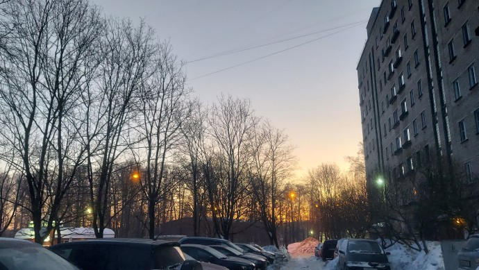 Утренняя красота или дорога на работу